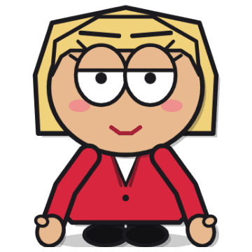Jordan, a cut-paper cartoon character