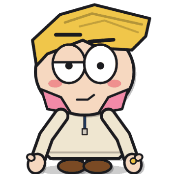 Preston, a cut-paper cartoon character