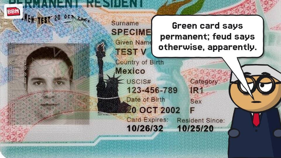 Photo: Green card