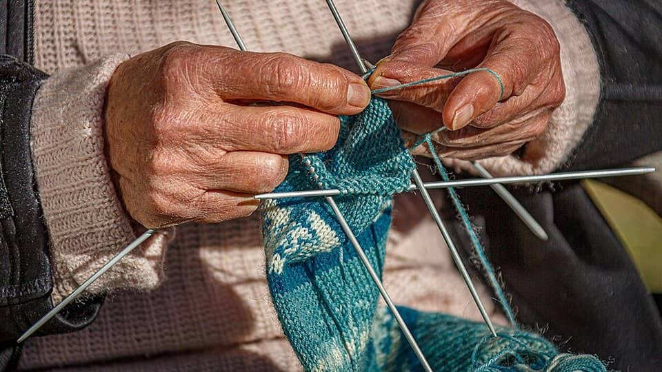 Photo: Knitting