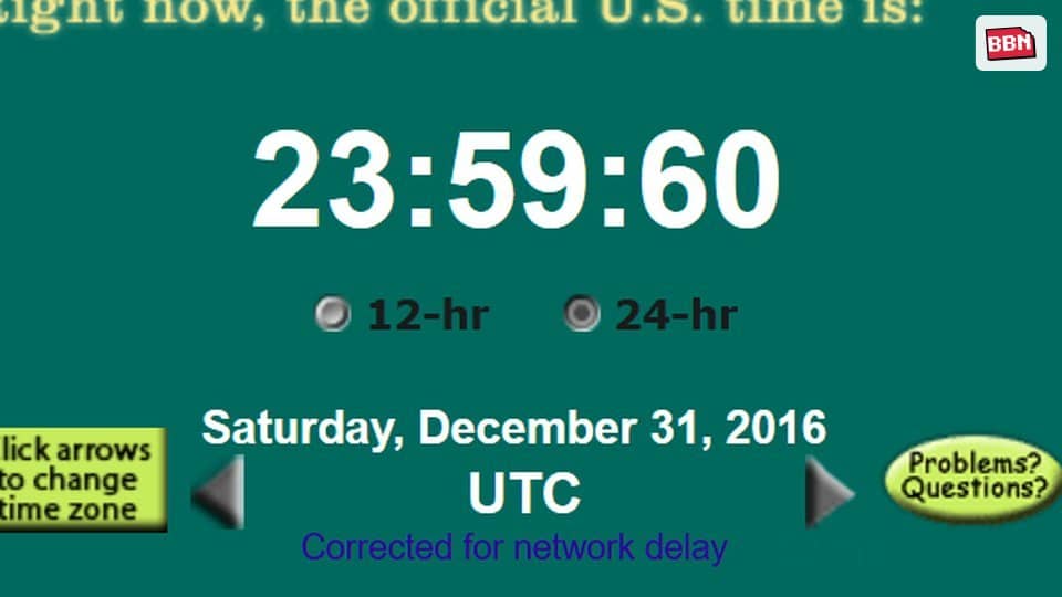Photo: Leap second