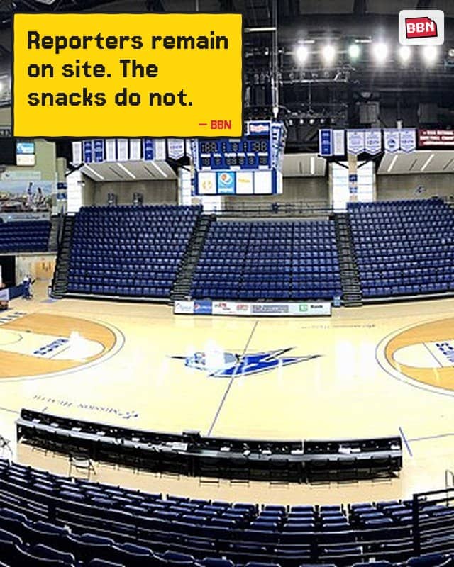 Photo: A basketball arena