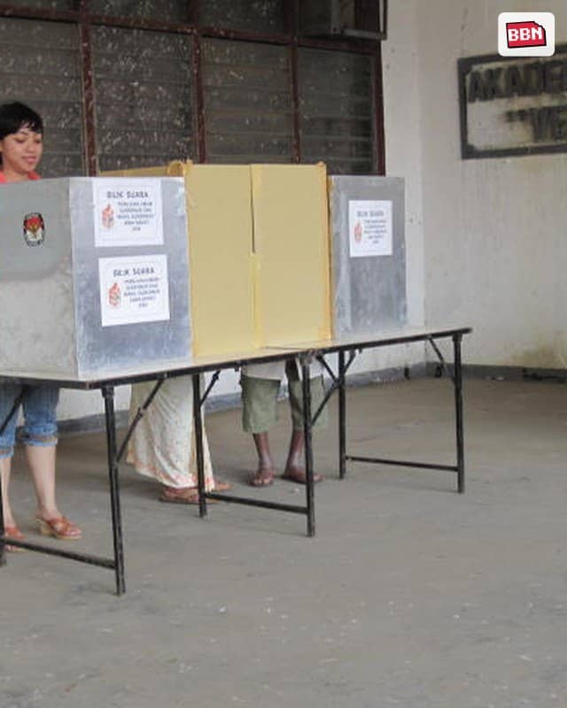 Photo: A polling place