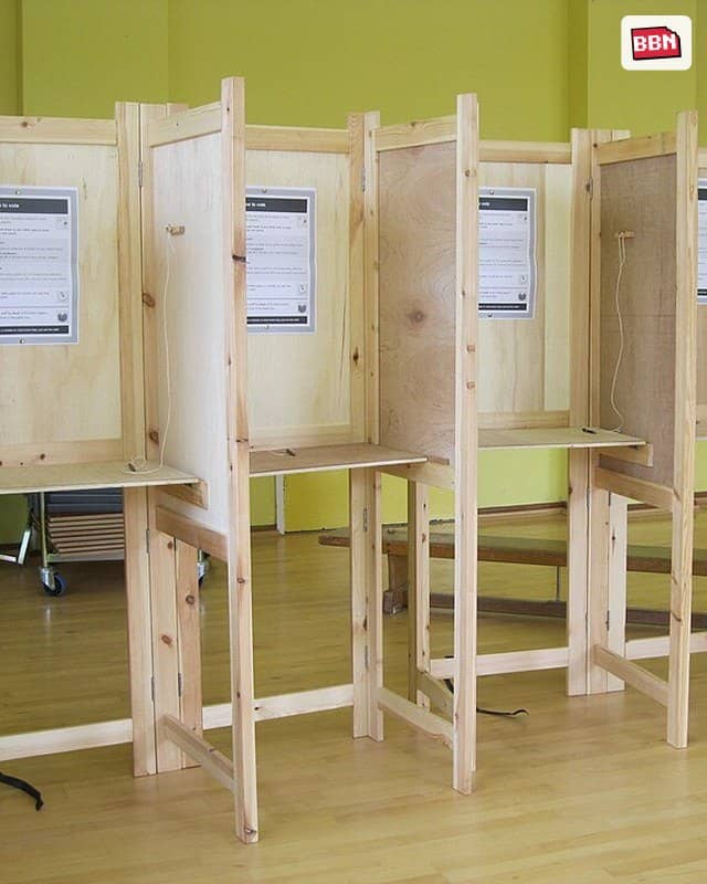 Photo: A polling place