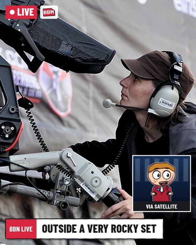 Photo: A TV camera