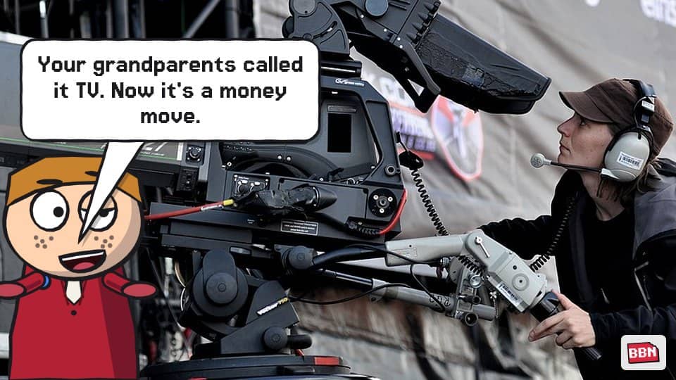 Photo: A TV camera